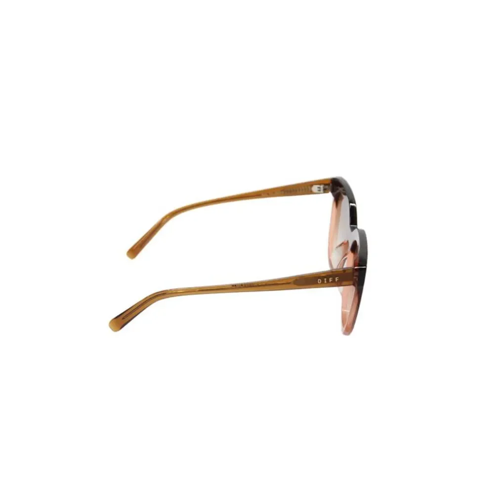 Diff Eyewear Womens Ombre Frame And Lens Detail Sunglasses Brown_2